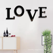2020 hot selling metal monogram custom shape wall mounted wine cork holder